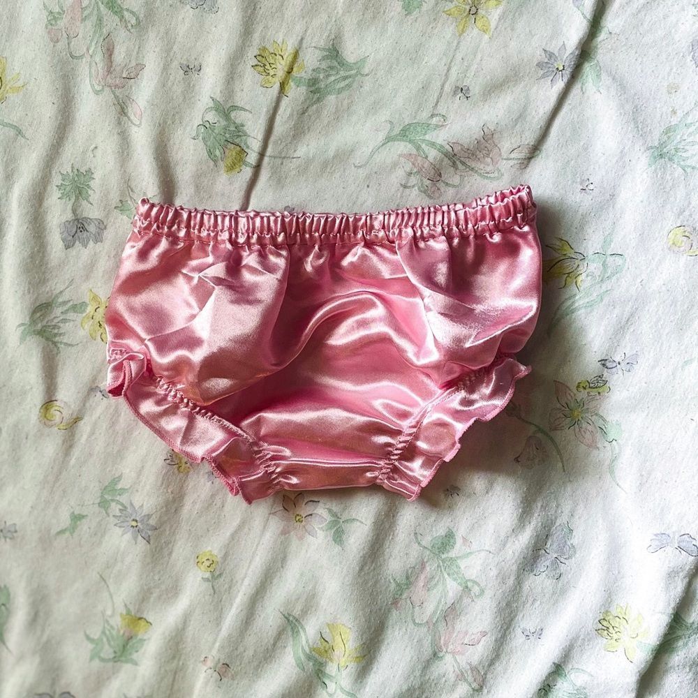 3/$12 Nannette Baby Pink Ruffled Bloomers 3-6m